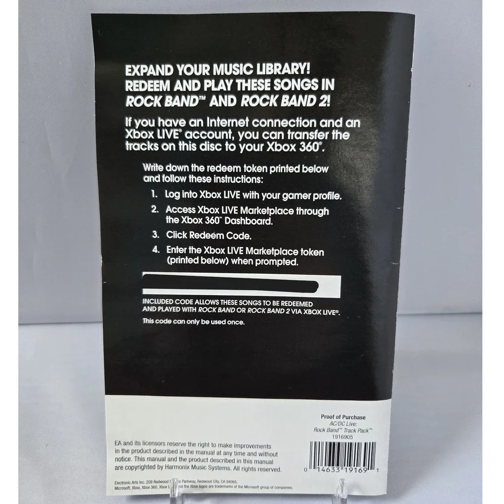 AC/DC Live: Rock Band Track Pack & Rock Band 2 Bundle - Xbox 360 - 2 Games CIB‎